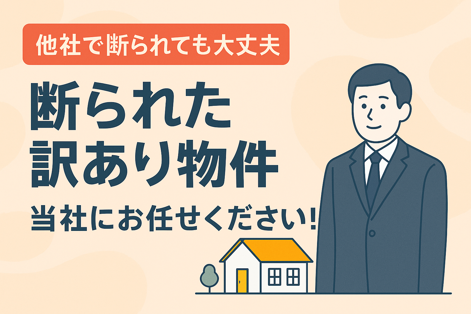 他社で断られた訳あり物件の売却理由を解説する図解アイキャッチ画像