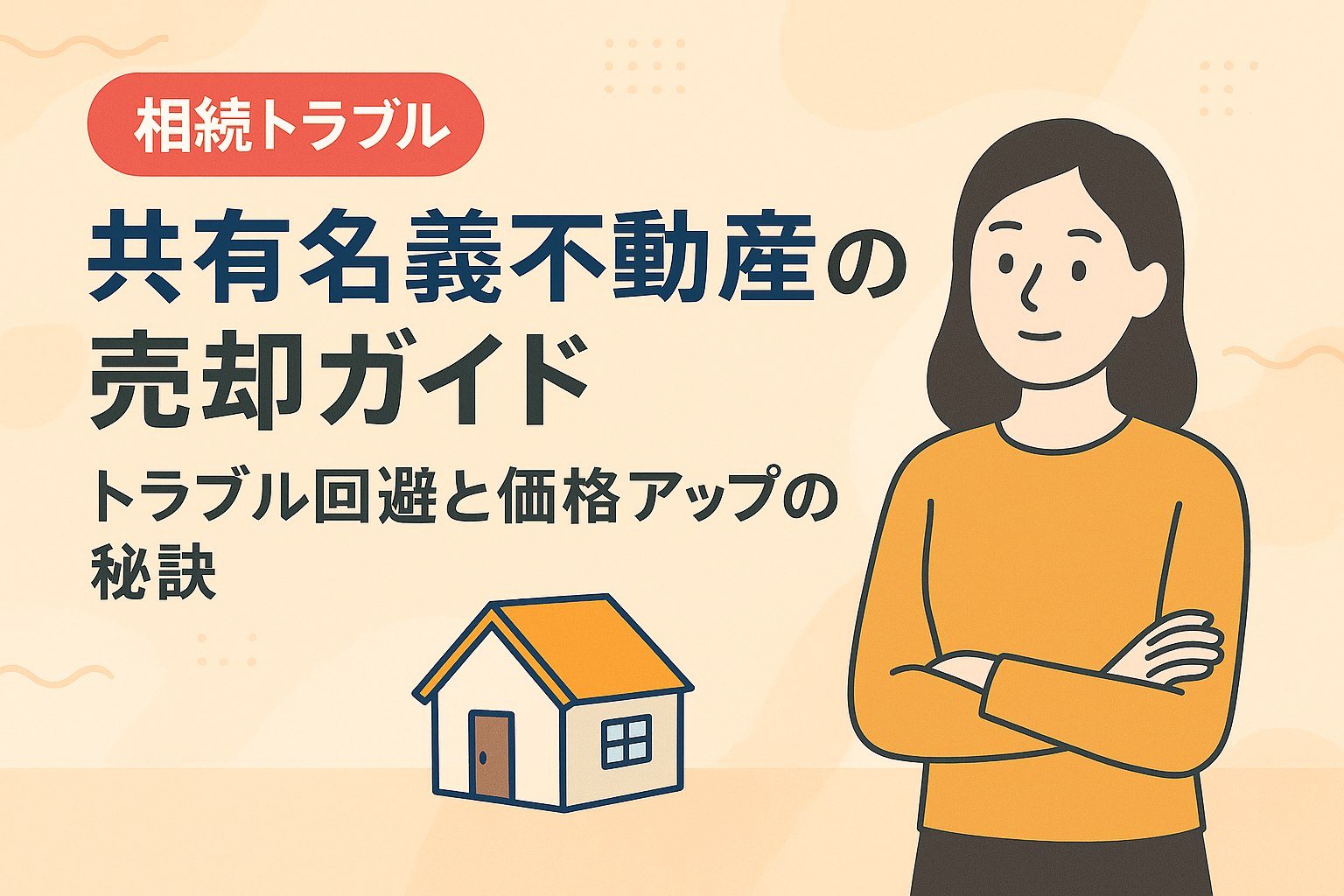 共有名義不動産の売却方法を紹介する図解アイキャッチ画像